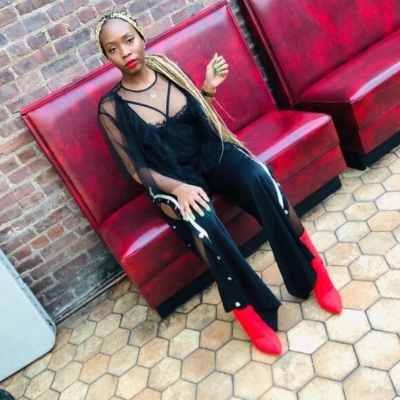 Fashion Nova Track Pants - Picture 3 of 4